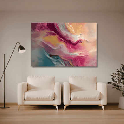 Schilderij 'Golven van Kleur'