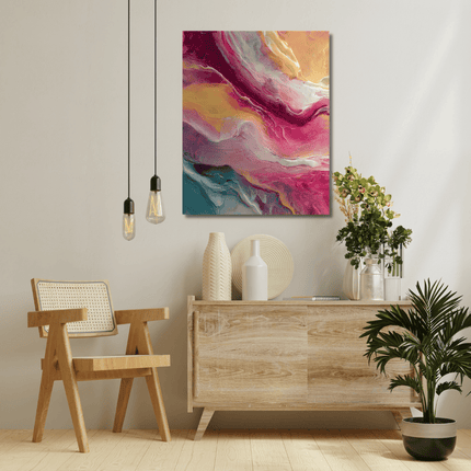 Schilderij 'Golven van Kleur 2.0'