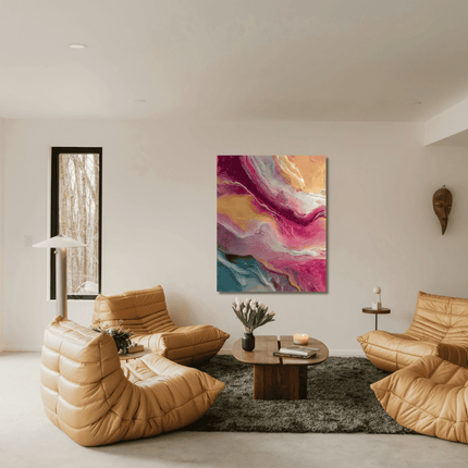 Schilderij 'Golven van Kleur 2.0'