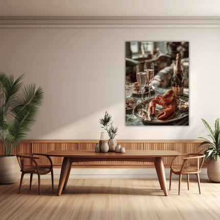 Schilderij 'The Champagne Lobster'