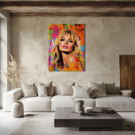 Aluart Schilderij ''Brigitte Bardot Popart''