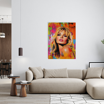 Aluart Schilderij ''Brigitte Bardot Popart''