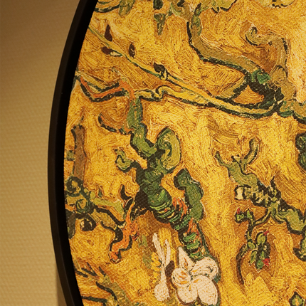 Wandkleed cirkel 'Vincent van Gogh Yellow Blossom'