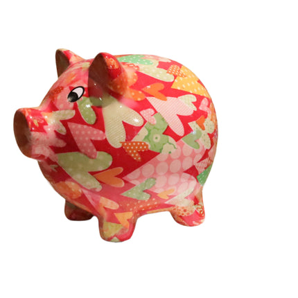 Beeld 'Pig Hearts Piggy Bank'