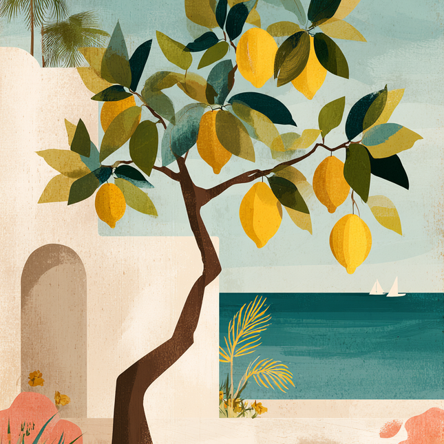 Schilderij 'Lemon days'