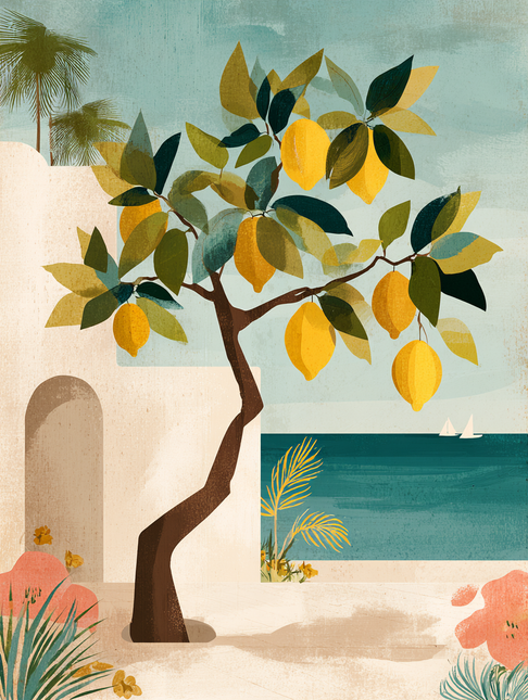 Schilderij 'Lemon days'