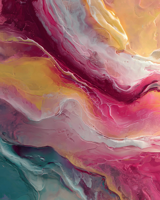 Schilderij 'Golven van Kleur 2.0'