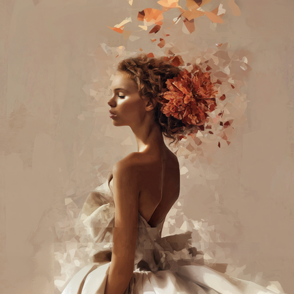 Schilderij 'Woman in Focus'