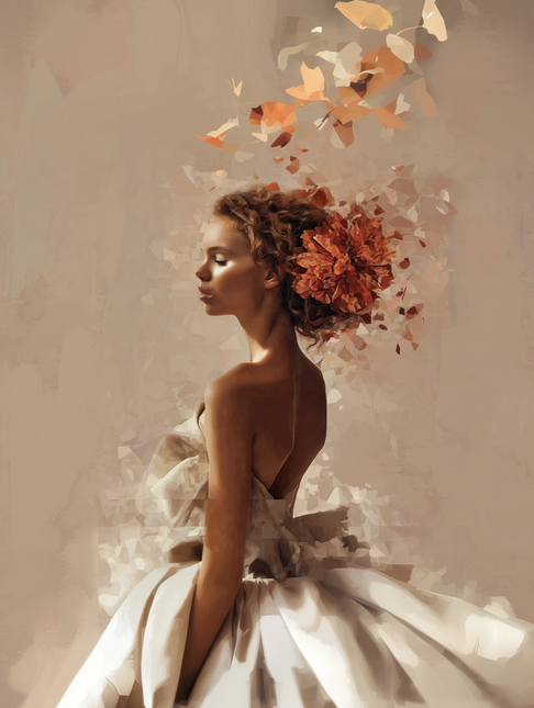 Schilderij 'Woman in Focus'