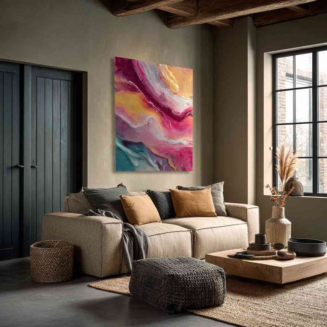 Schilderij 'Golven van Kleur 2.0'