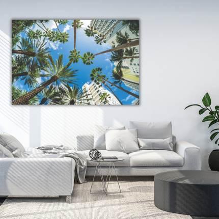 Aluart kunstwerk 'Palm Trees'