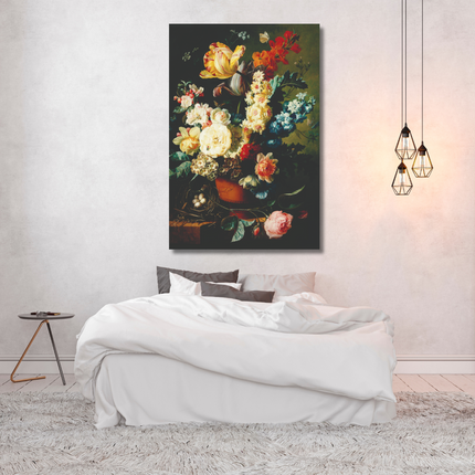 Aluart schilderij 'Bloemen in vaas'