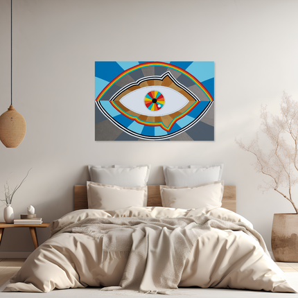 Aluart schilderij 'Abstracte Oog'