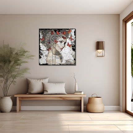 Leather dibond schilderij 'Inspired By You II'