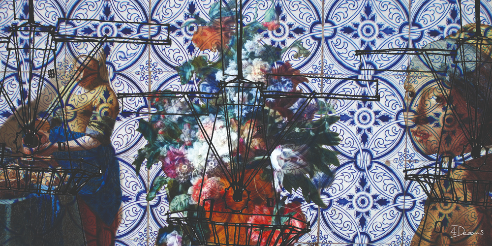 Aluart schilderij 'Bas Blue Dutch'