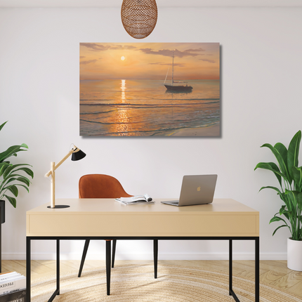 Aluart schilderij 'Golden hour'
