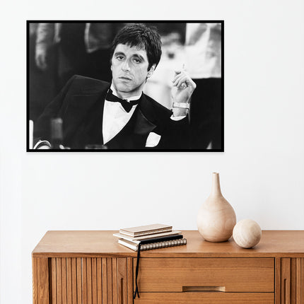 Poster Mondiart 'Al Pacino' met zwarte lijst