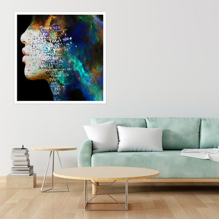 Aluart schilderij 'Thank you'