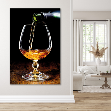 Aluart schilderij 'Glas Cognac'