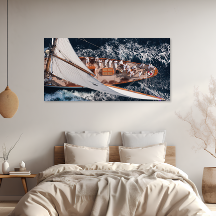 Aluart schilderij 'Zeilboot'