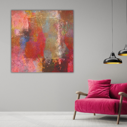 Aluart schilderij 'Mixed Pink'