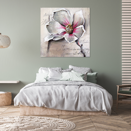 Aluart schilderij 'De Witte Bloem'