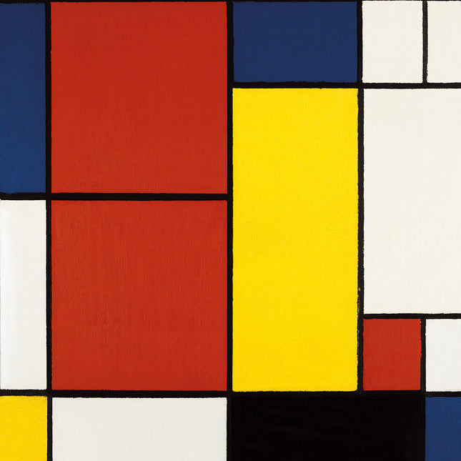 Aluart schilderij 'Abstracte vlakken - Piet Mondriaan'