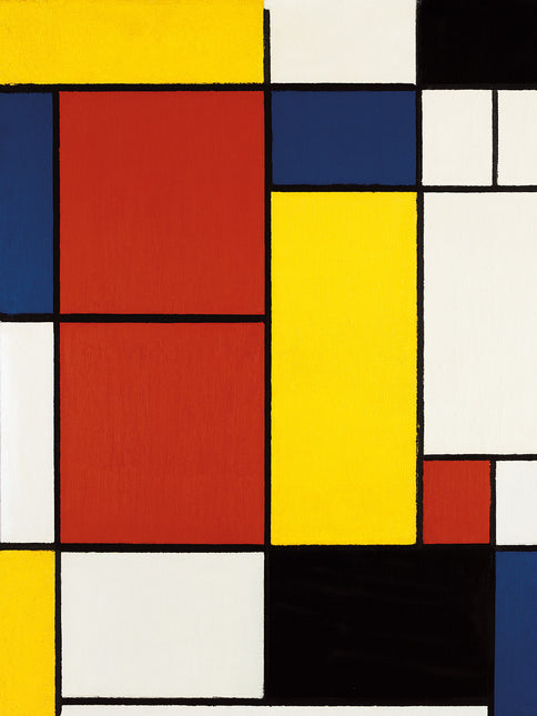 Schilderij 'Abstracte vlakken - Piet Mondriaan'
