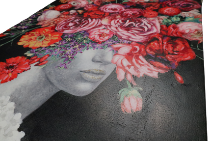 Canvas schilderij 'Rozen kapsel'