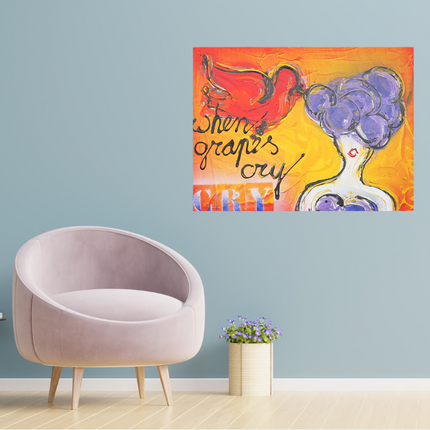 Wine Art 'Grapes'