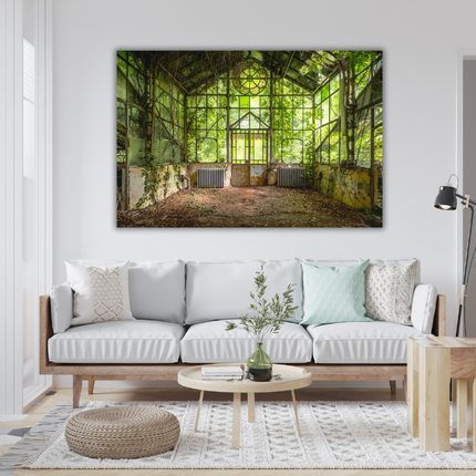 Aluart schilderij van Frans Nijland 'De broeikas'