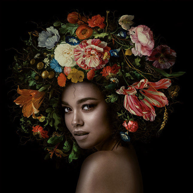 Aluart schilderij 'Flower power'