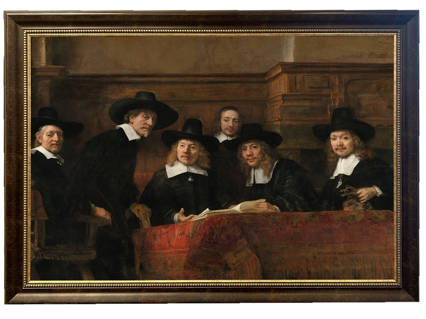 Canvas schilderij ‘De staalmeesters'