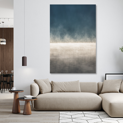 Aluart schilderij 'Morning fog at the Lake'