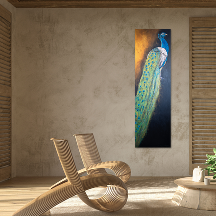 Aluart schilderij 'De Prachtige Pauw'