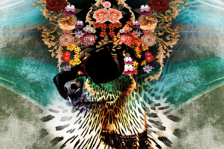 Schilderij 'De kunstige hond'