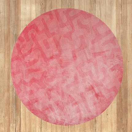 Mondiart vloerkleed 'Roze tinten'