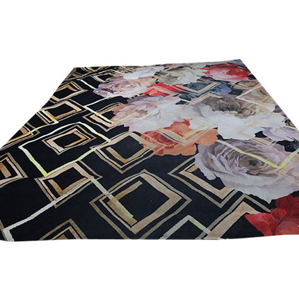 Vloerkleed 'Flowers print'