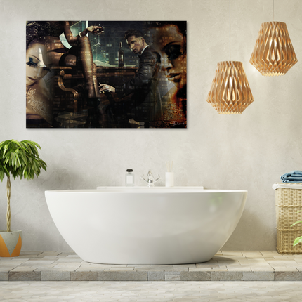 Aluart schilderij 'Piano Bar'