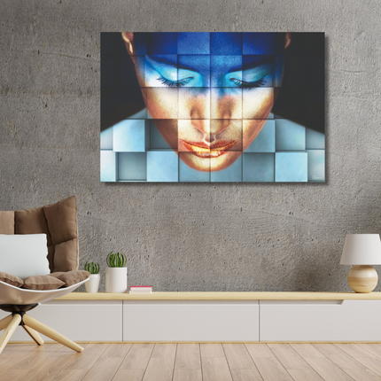 Aluart schilderij 'BAS 4Dreams Blue girl'