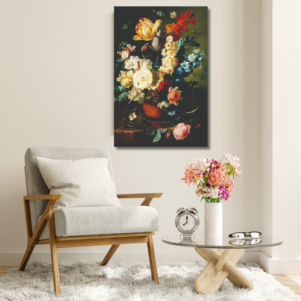 Aluart schilderij 'Bloemen in vaas'