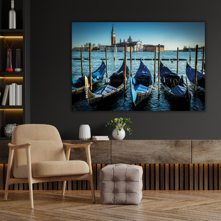 Aluart schilderij 'De gondels van Venetië'
