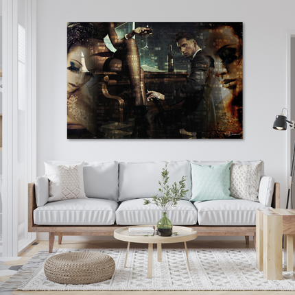 Aluart schilderij 'Piano Bar'
