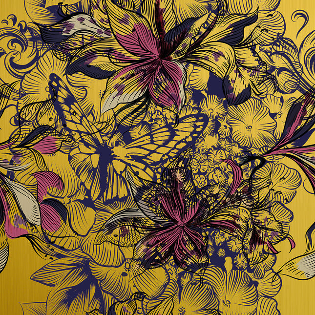 Aluart schilderij 'Elegante bloemen'