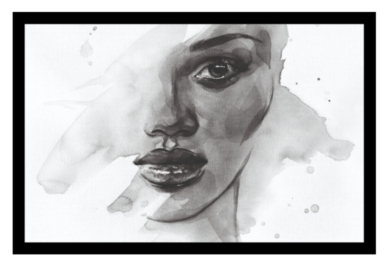 Ingelijst poster 'Portret Woman'