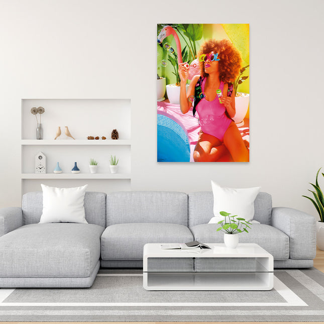 Aluart schilderij 'Bubble women'