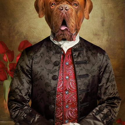 Aluart schilderij 'Royal Dog de Bordeaux'