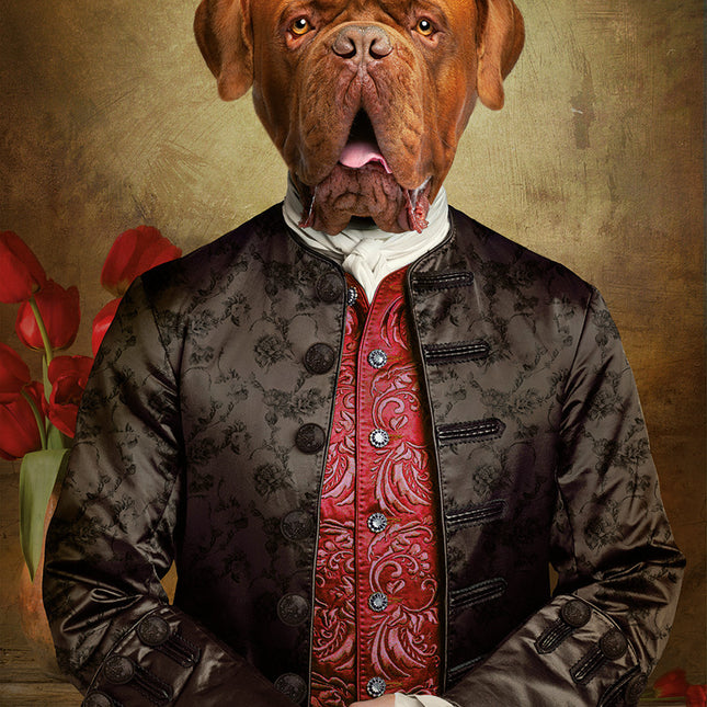 Aluart schilderij 'Royal Dog de Bordeaux'