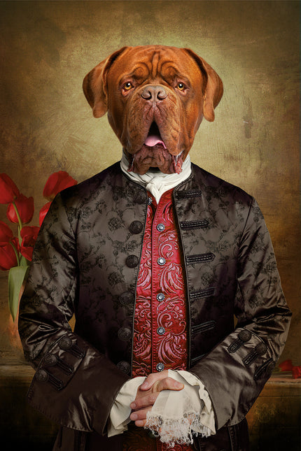 Schilderij 'Royal Dog de Bordeaux'