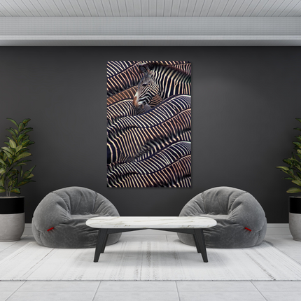 Aluart schilderij 'Kudde Zebra's'